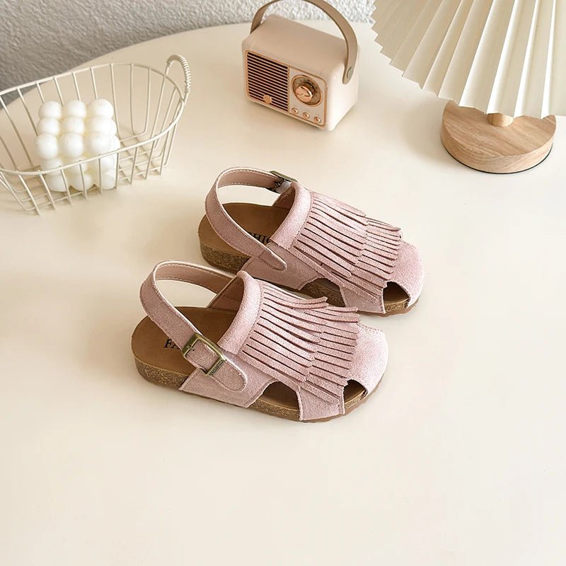 Kids Suede Sandals - Maka Boho