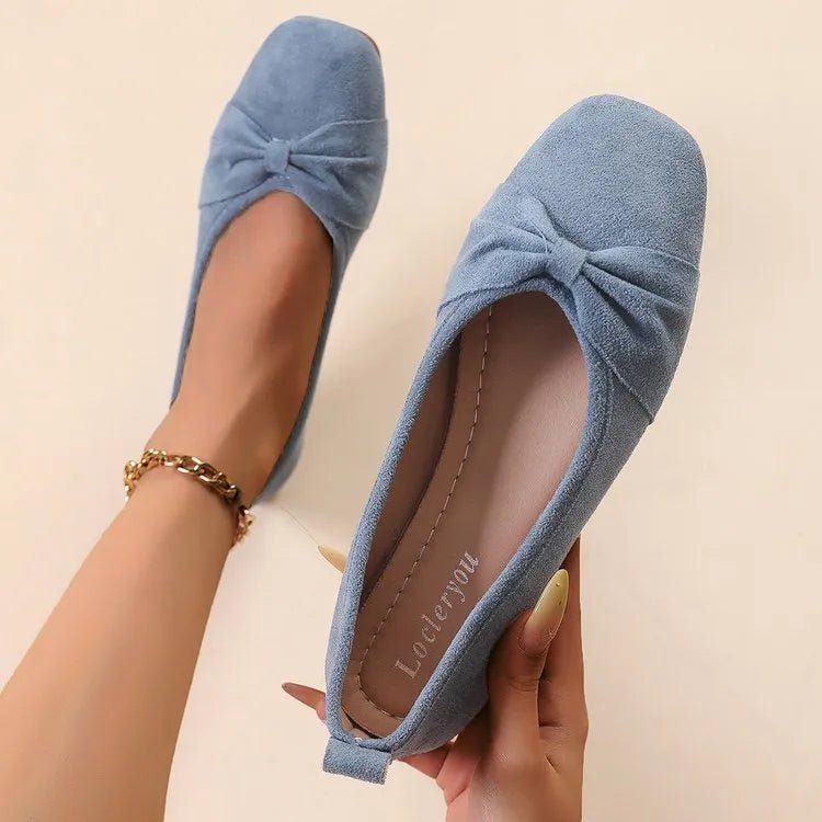 Square Toe Block Heels Slip - Ons - Maka Boho