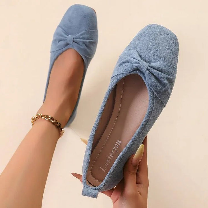 Square Toe Block Heels Slip - Ons - Maka Boho