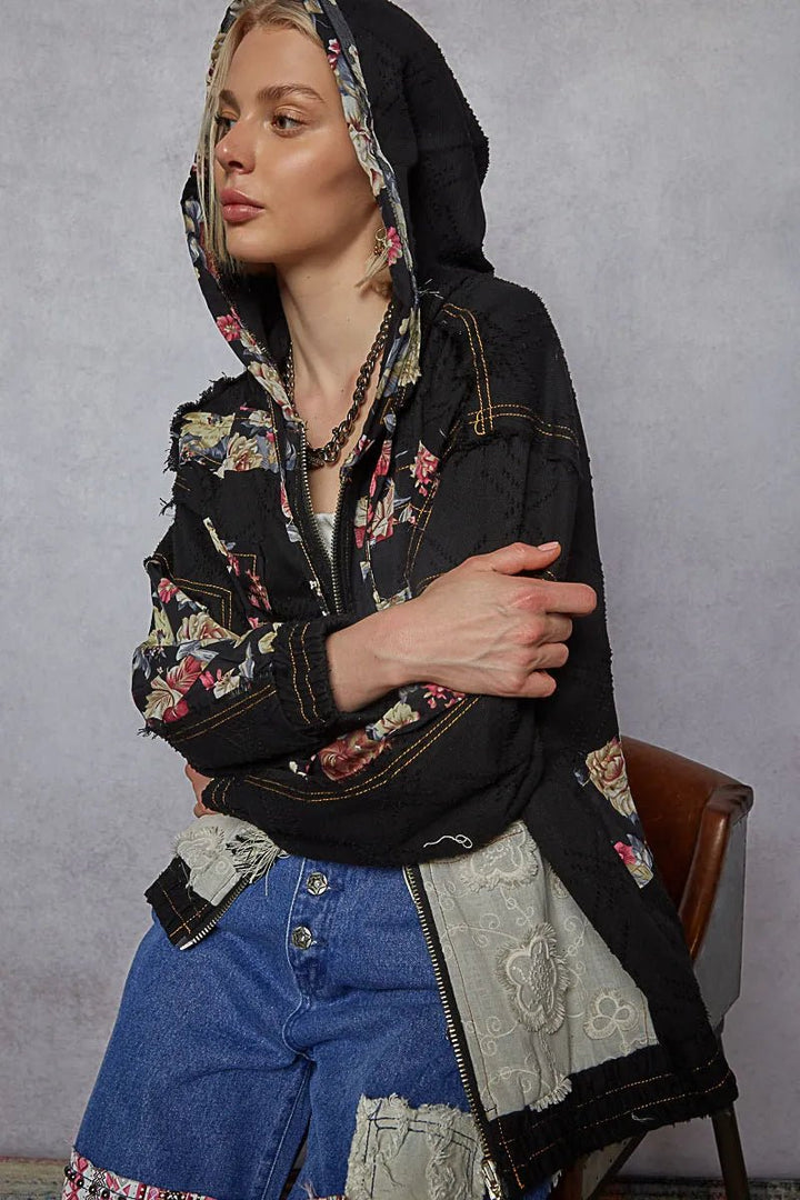 POL Lace Patch Jacket - Maka Boho