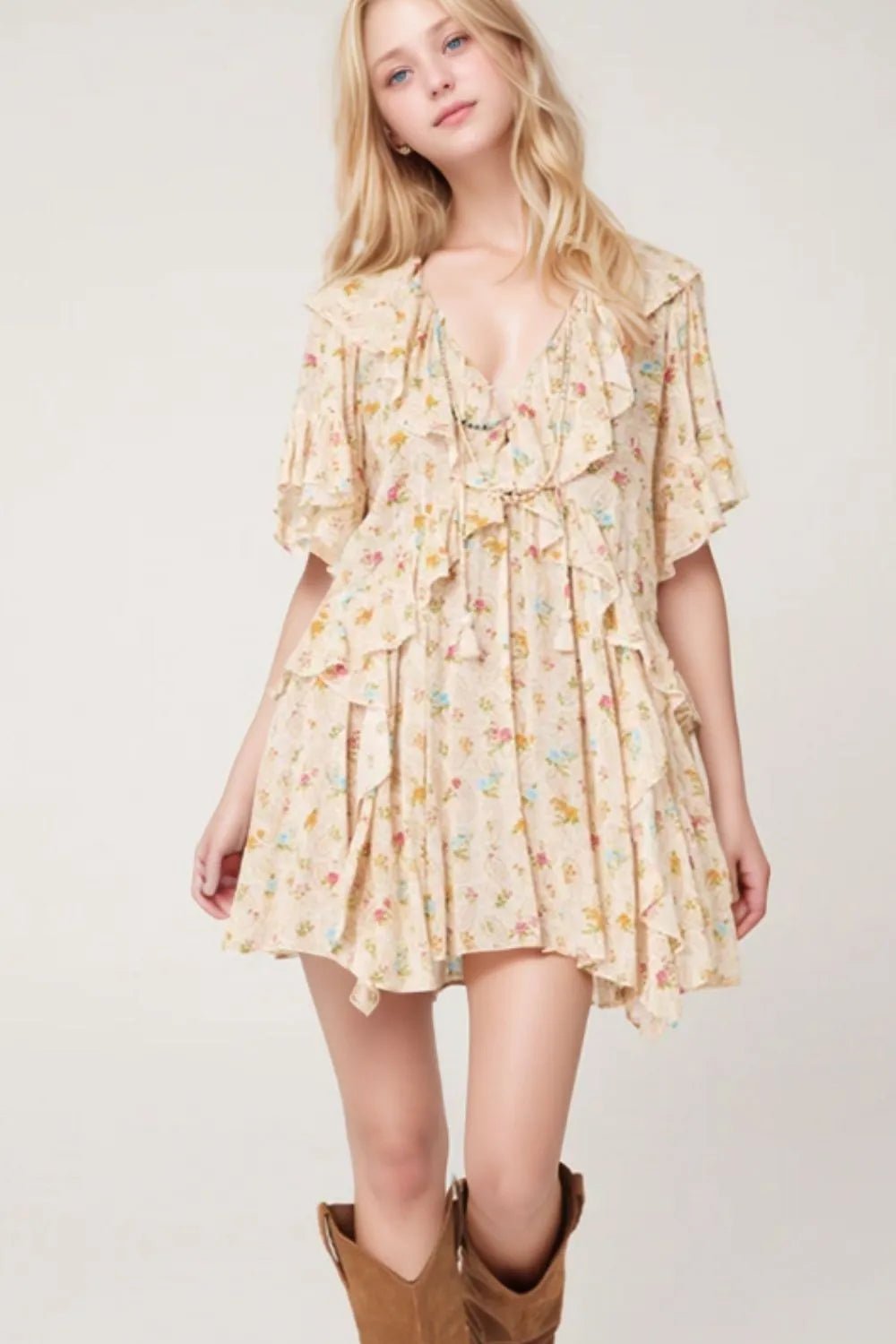 Peach Dress - Maka Boho