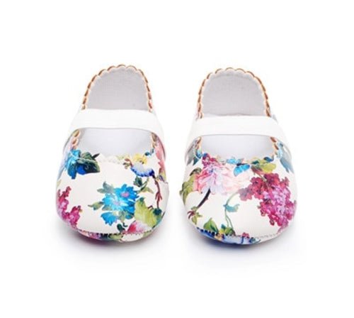 Floral Vegan Leather Baby Shoes - Maka Boho