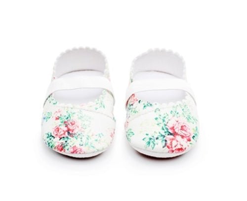 Floral Vegan Leather Baby Shoes - Maka Boho
