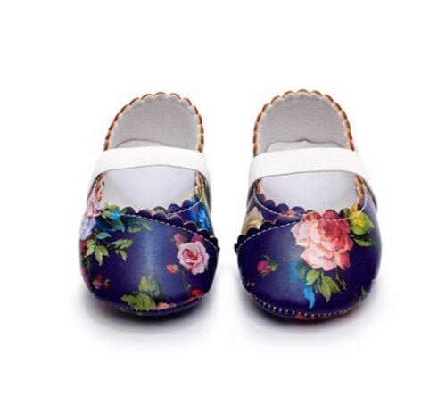Floral Vegan Leather Baby Shoes - Maka Boho