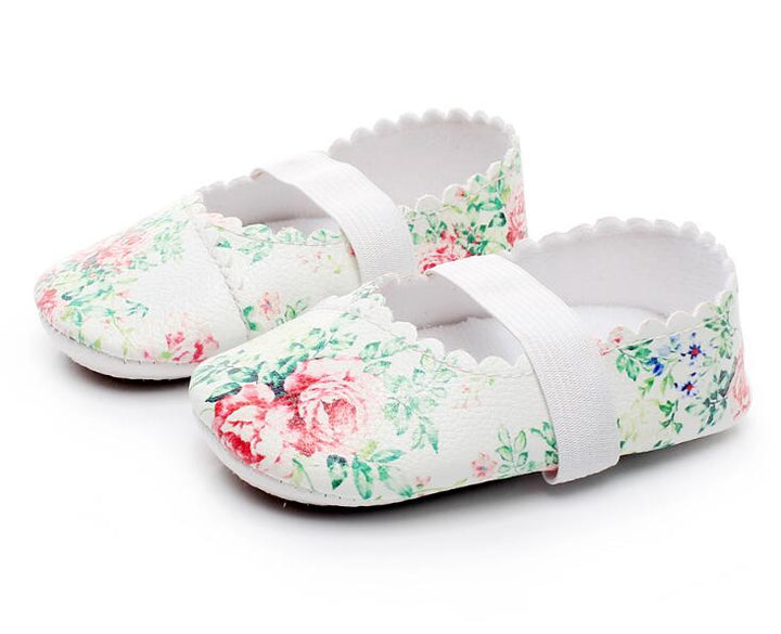 Floral Vegan Leather Baby Shoes - Maka Boho