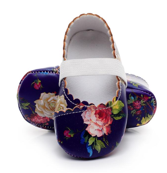Floral Vegan Leather Baby Shoes - Maka Boho