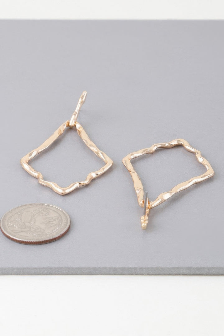 Hammered Kite Earrings - Maka Boho