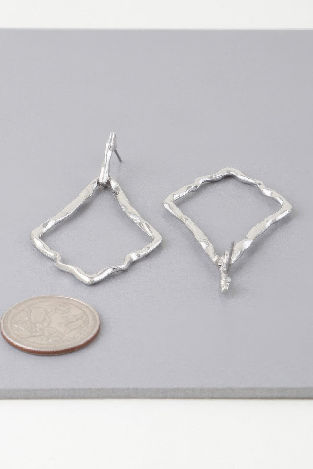 Hammered Kite Earrings - Maka Boho