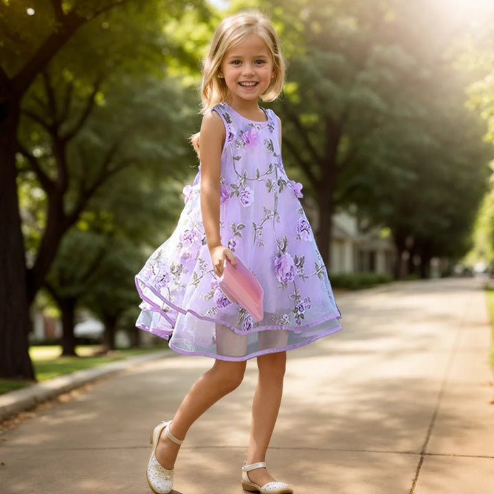 Boho Chiffon Girls Dress - Maka Boho