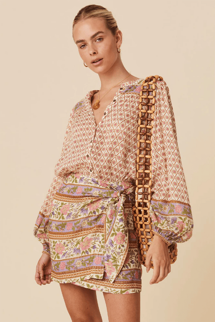 Boho Floral Blouse - Maka Boho