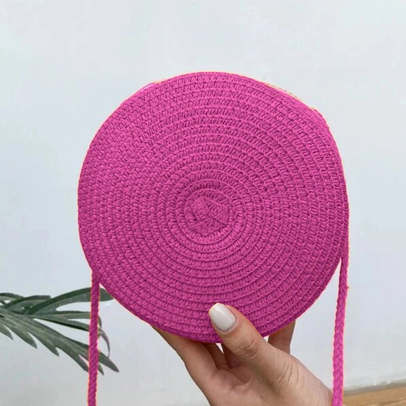 Summer Straw Crossbody Bag - Maka Boho