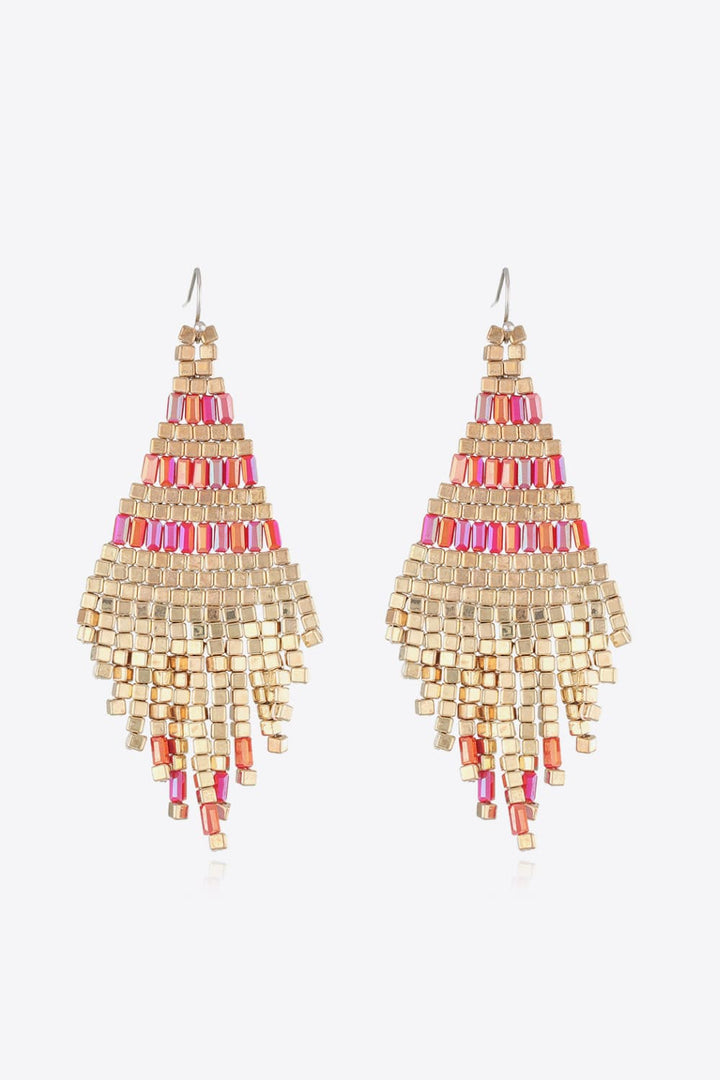 Beaded Dangle Earrings - Maka Boho