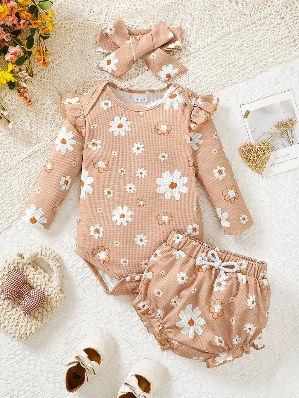 Baby Flora Bodysuit Set - Maka Boho