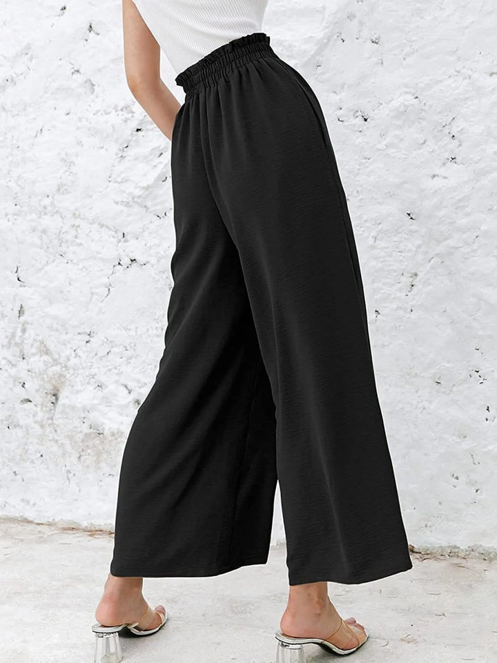Full Size Wide Leg Pants with Pockets Plus Size - Maka Boho