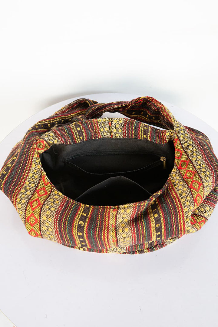 Large Canvas Crossbody Bag - Maka Boho