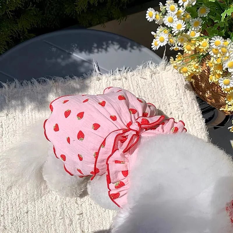 Strawberry Dog Dress - Maka Boho