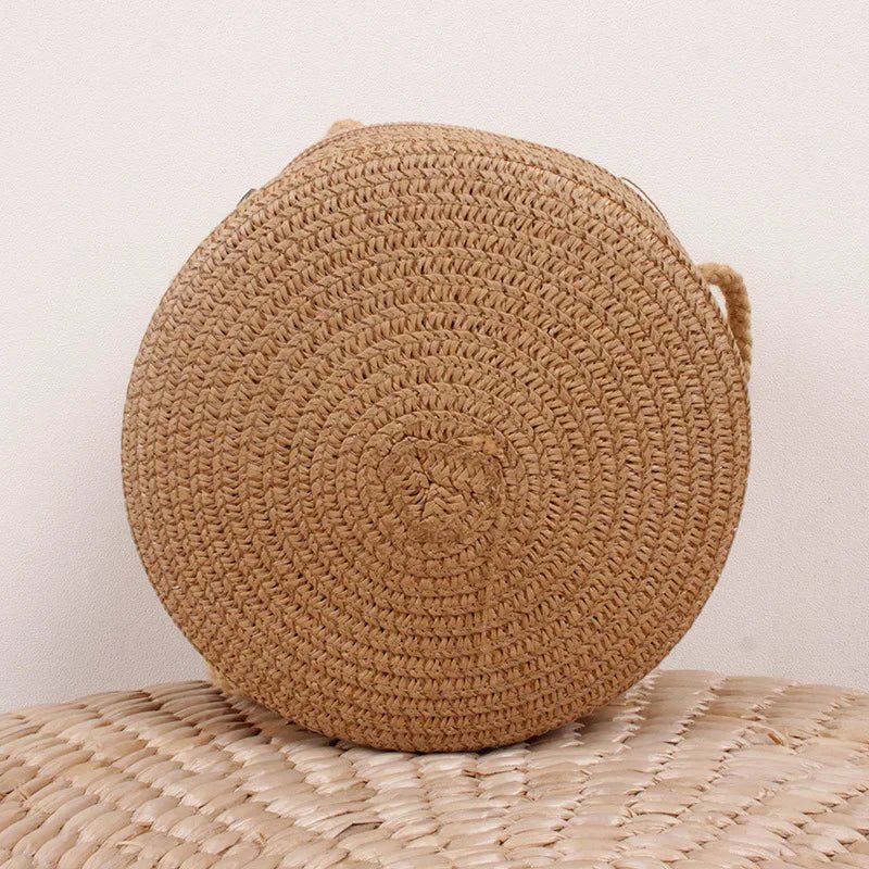 Summer Straw Crossbody Bag - Maka Boho