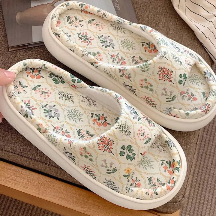 Open Toe Platform Slippers - Maka Boho