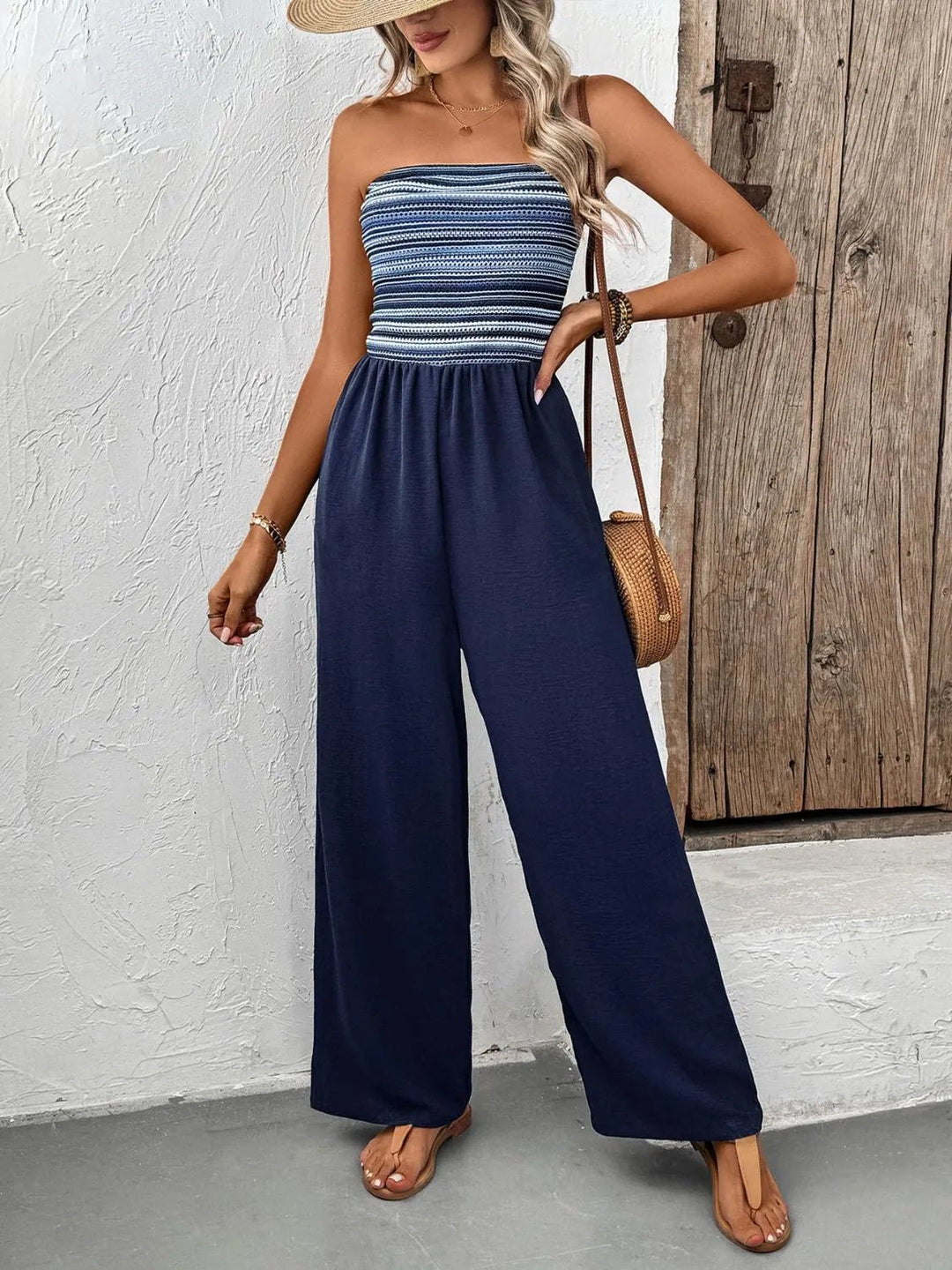 Tube Wide Leg Jumpsuit - Maka Boho