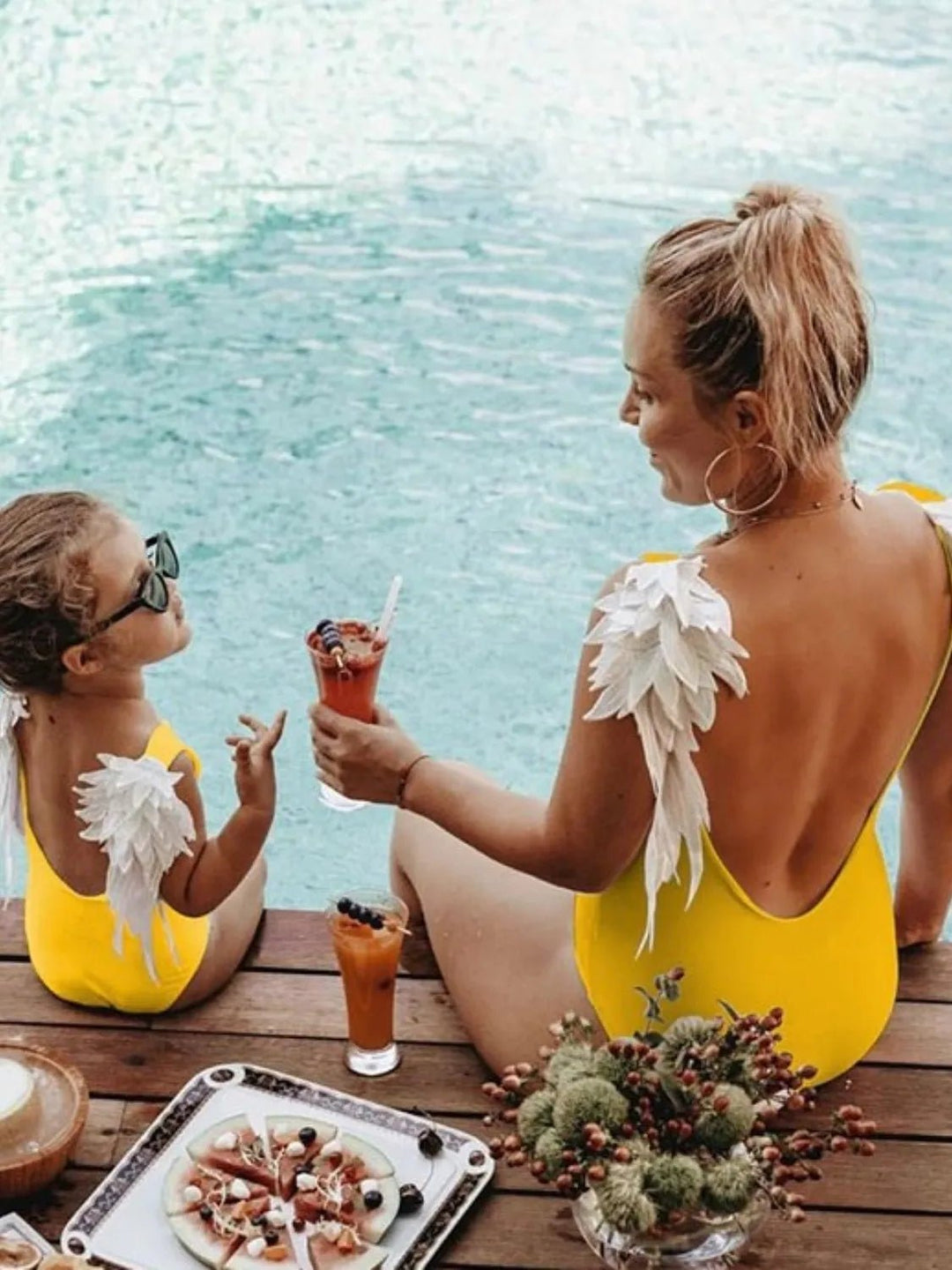Angel Wings Mom/Daughter Swimsuit - Maka Boho