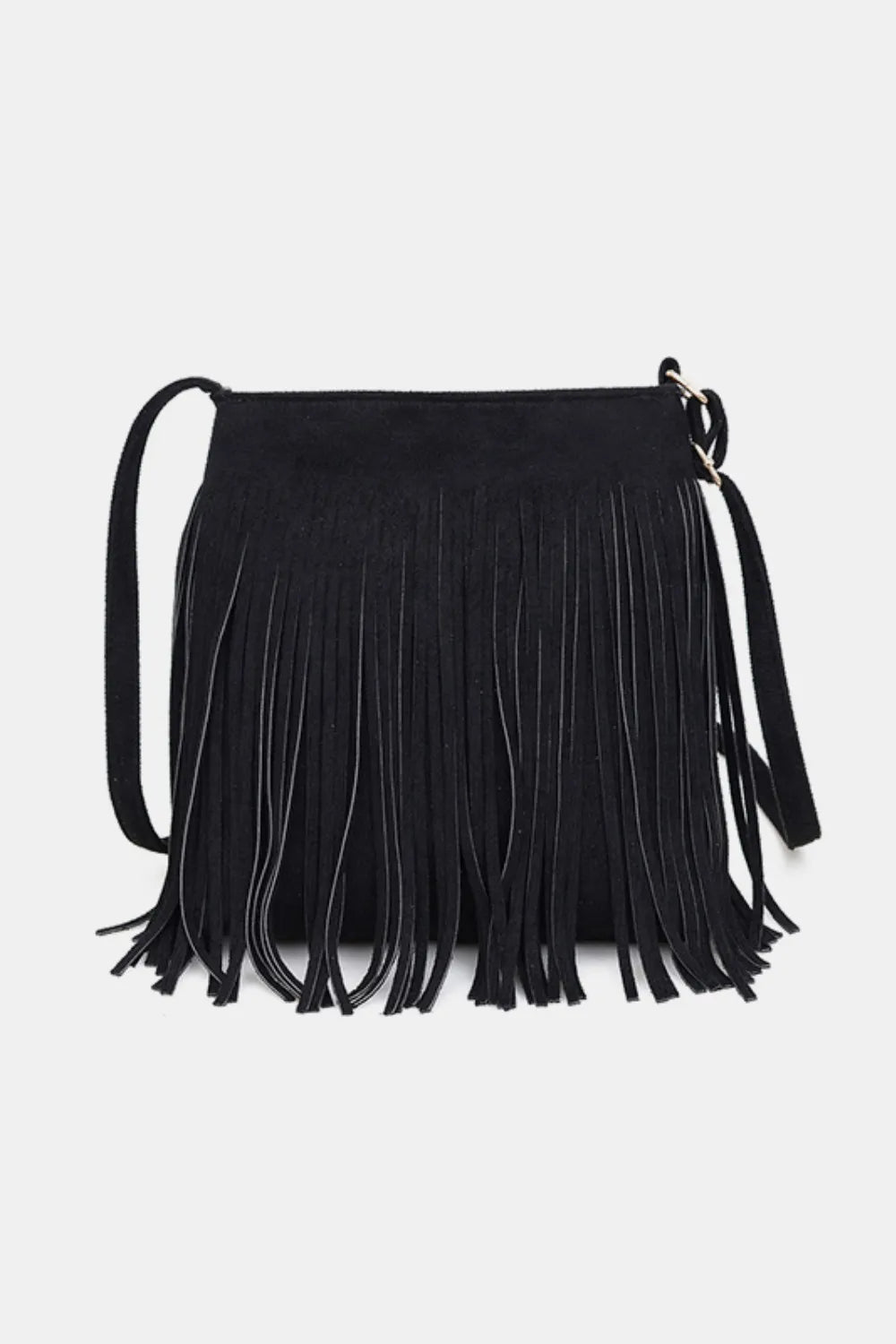 Suede Fringe Shoulder Bag - Maka Boho