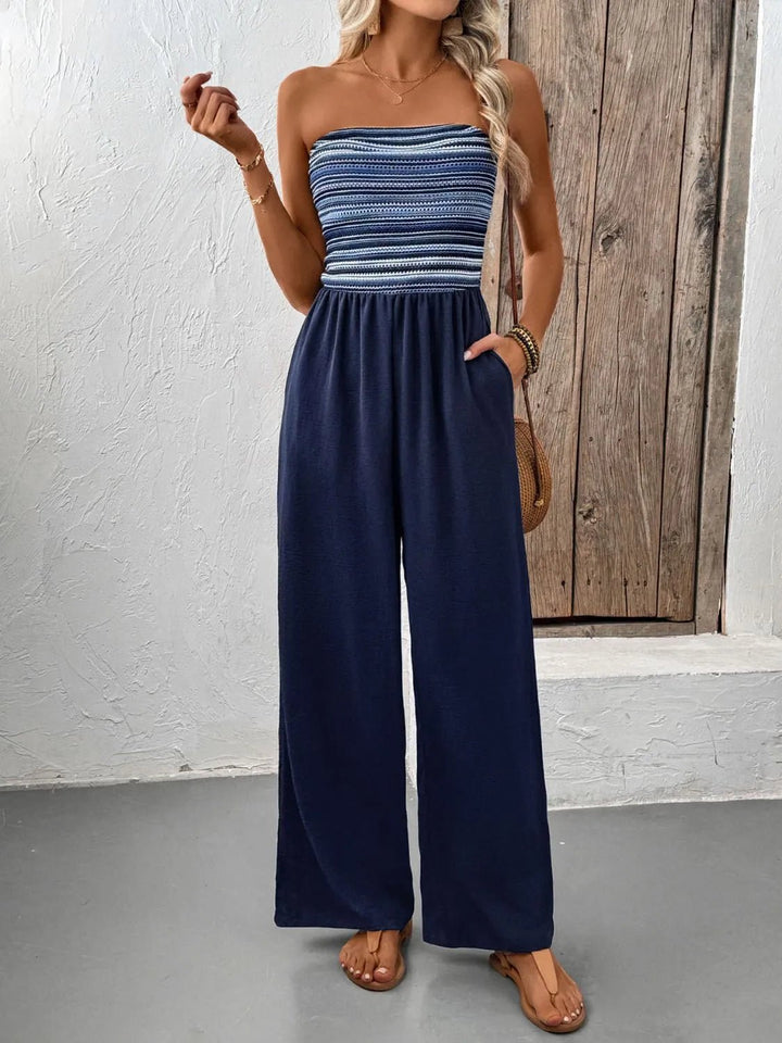 Tube Wide Leg Jumpsuit - Maka Boho