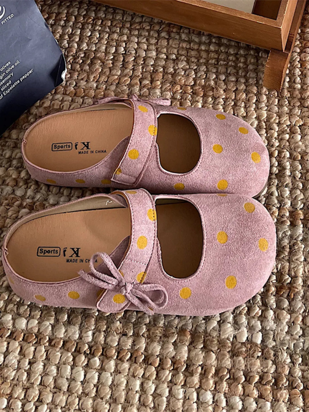 Polka Dot Round Toe Slip - Ons - Maka Boho