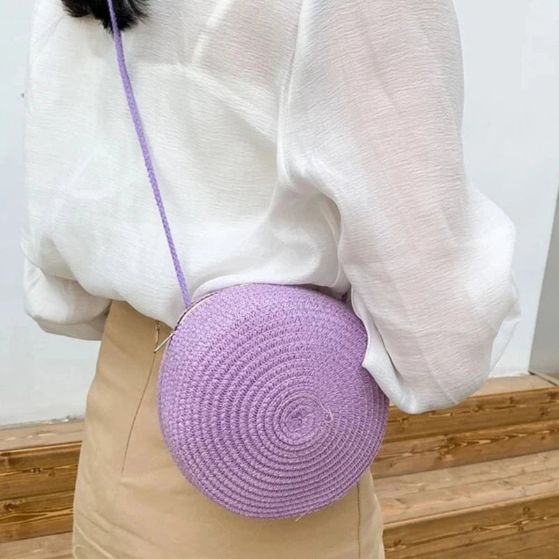 Summer Straw Crossbody Bag - Maka Boho
