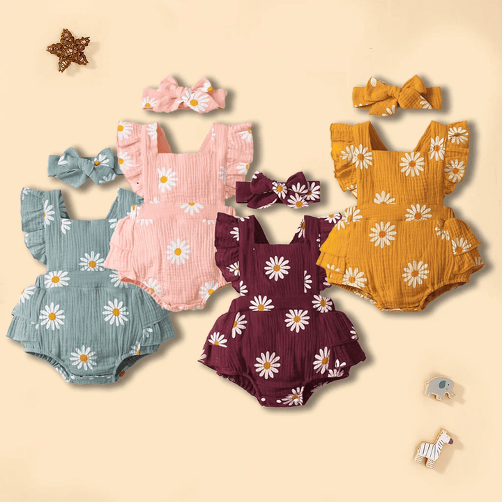 Flora Onesie + Headband - Maka Boho