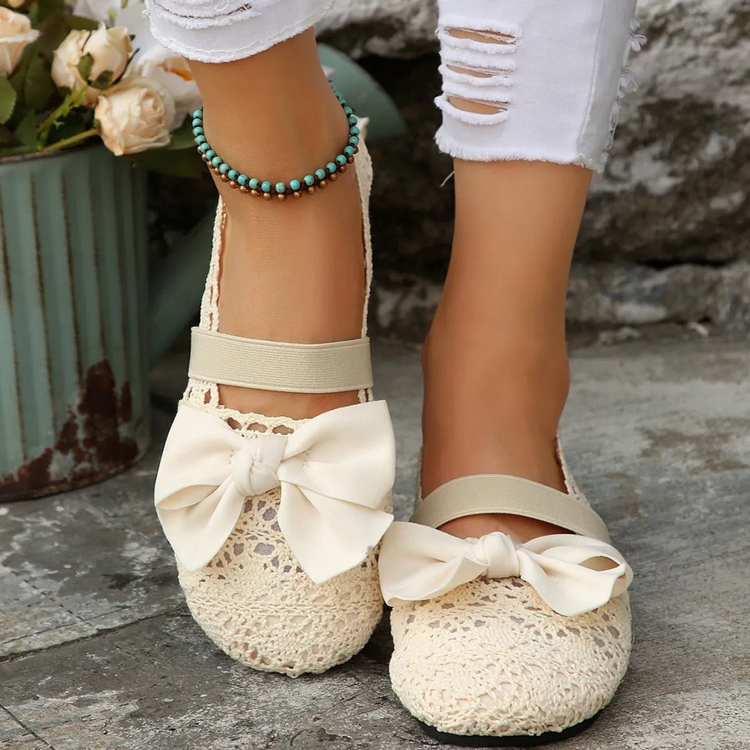 Round Toe Flats Slip - Ons - Maka Boho