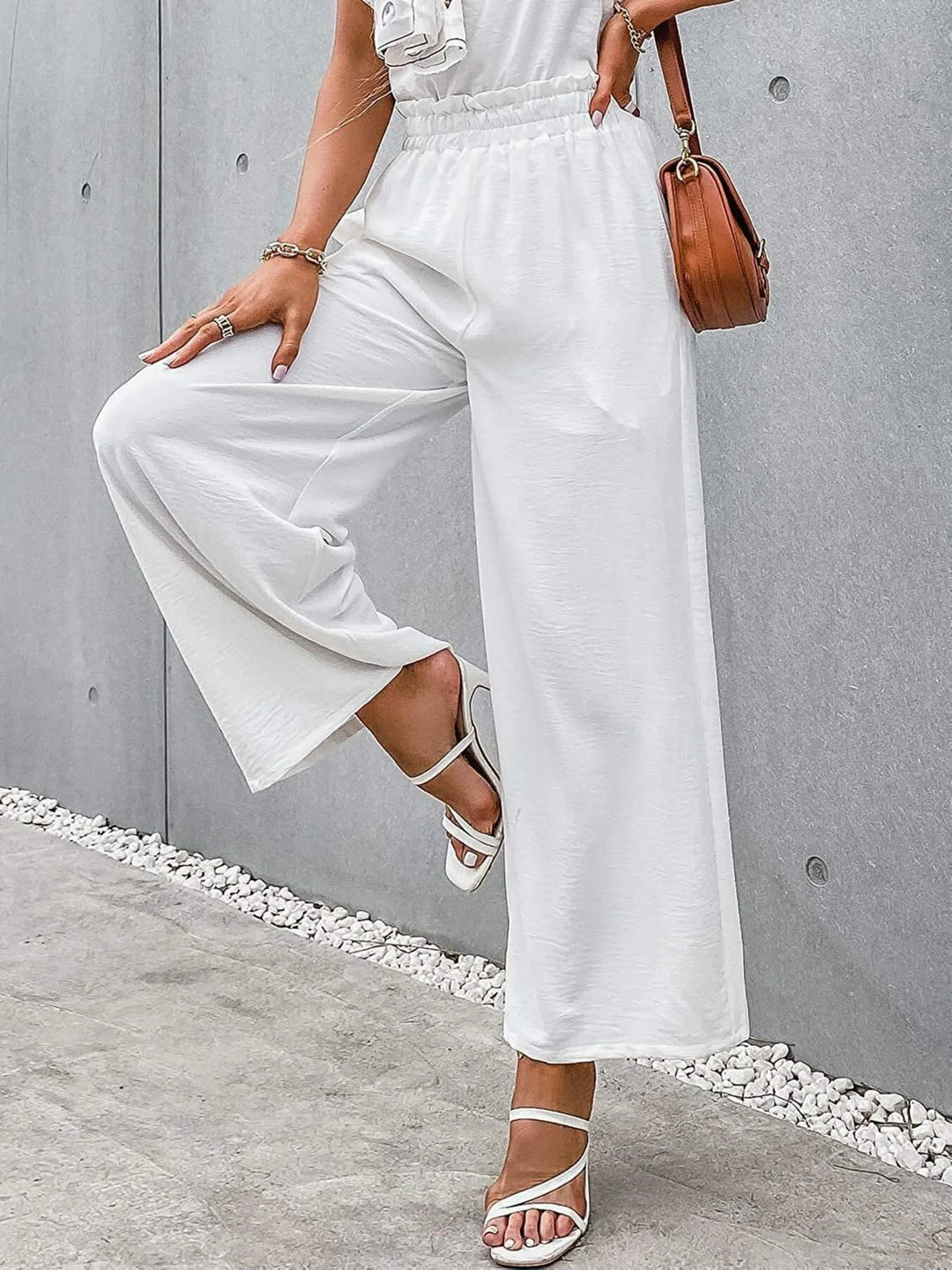 Full Size Wide Leg Pants with Pockets Plus Size - Maka Boho