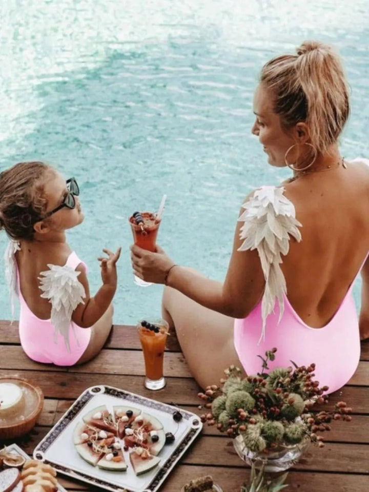 Angel Wings Mom/Daughter Swimsuit - Maka Boho
