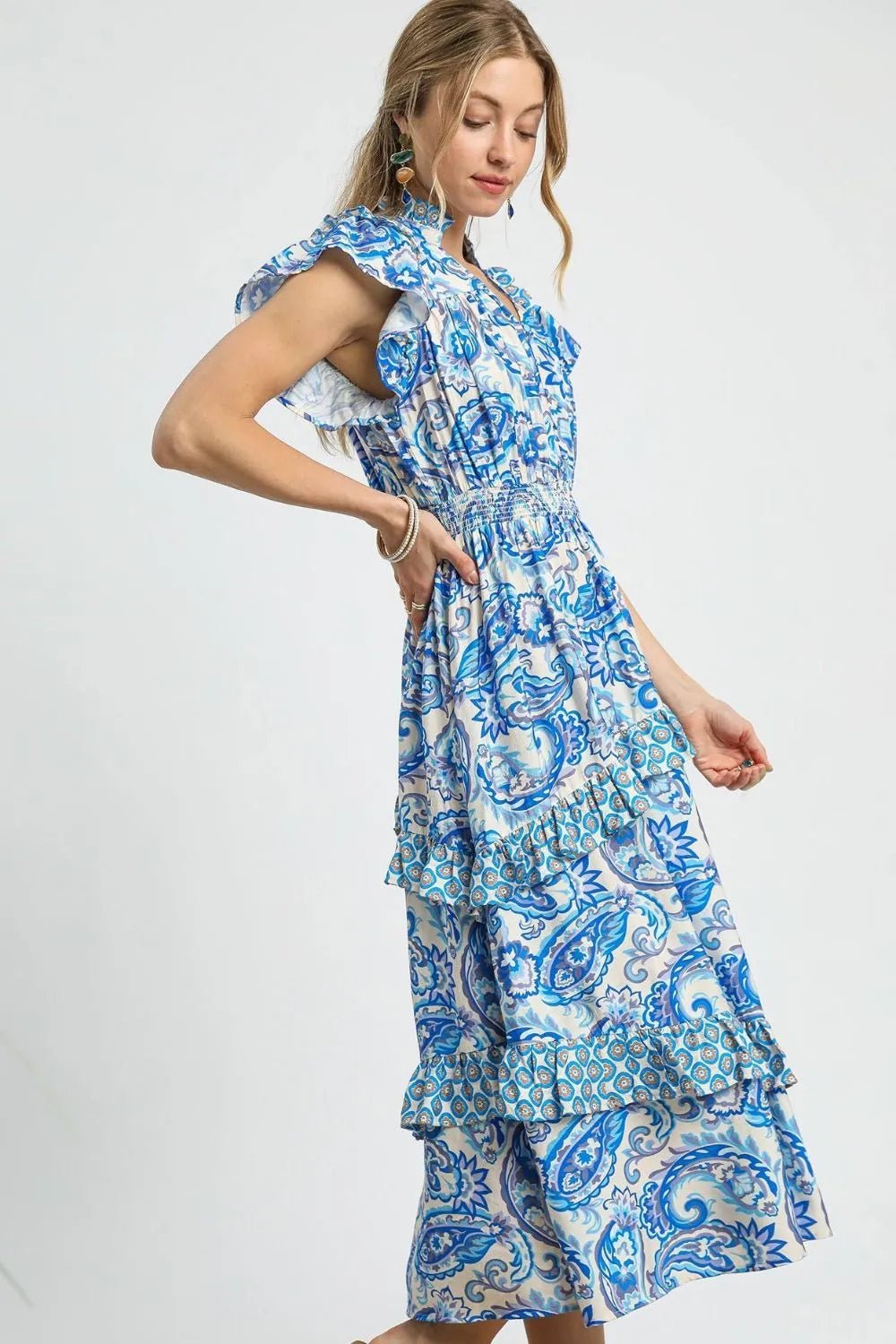Umgee Paisley Dress - Maka Boho