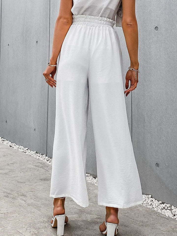 Full Size Wide Leg Pants with Pockets Plus Size - Maka Boho