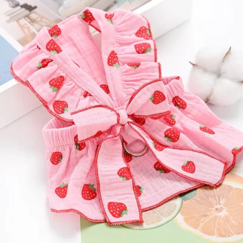 Strawberry Dog Dress - Maka Boho