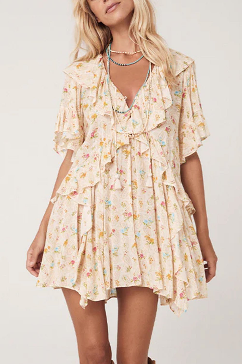 Apricot Dress - Maka Boho