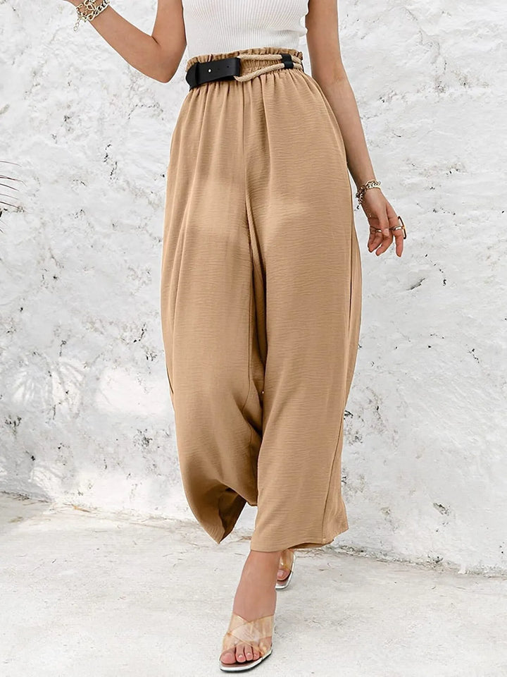 Full Size Wide Leg Pants with Pockets Plus Size - Maka Boho