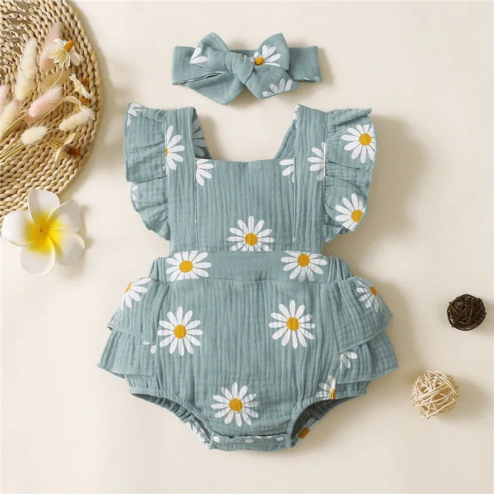 Flora Onesie + Headband - Maka Boho