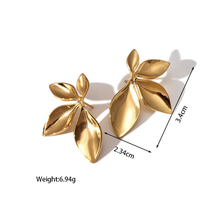 Gorgeous Gold Leaf Earrings - Maka Boho