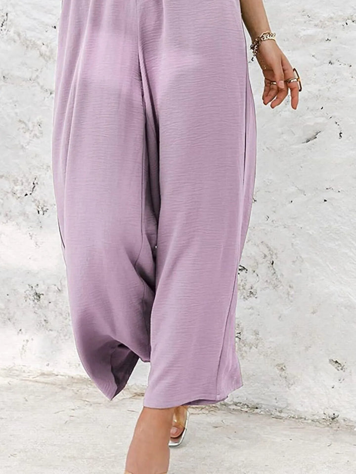 Full Size Wide Leg Pants with Pockets Plus Size - Maka Boho