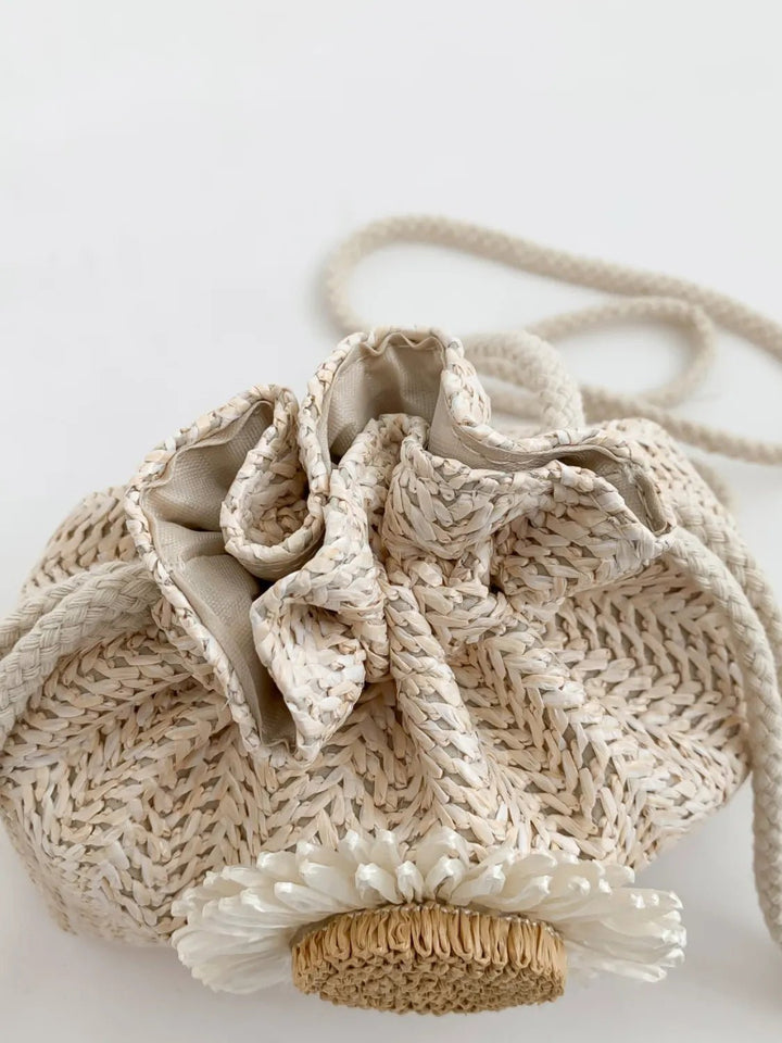 Sunflower Drawstring Bucket Bag - Maka Boho