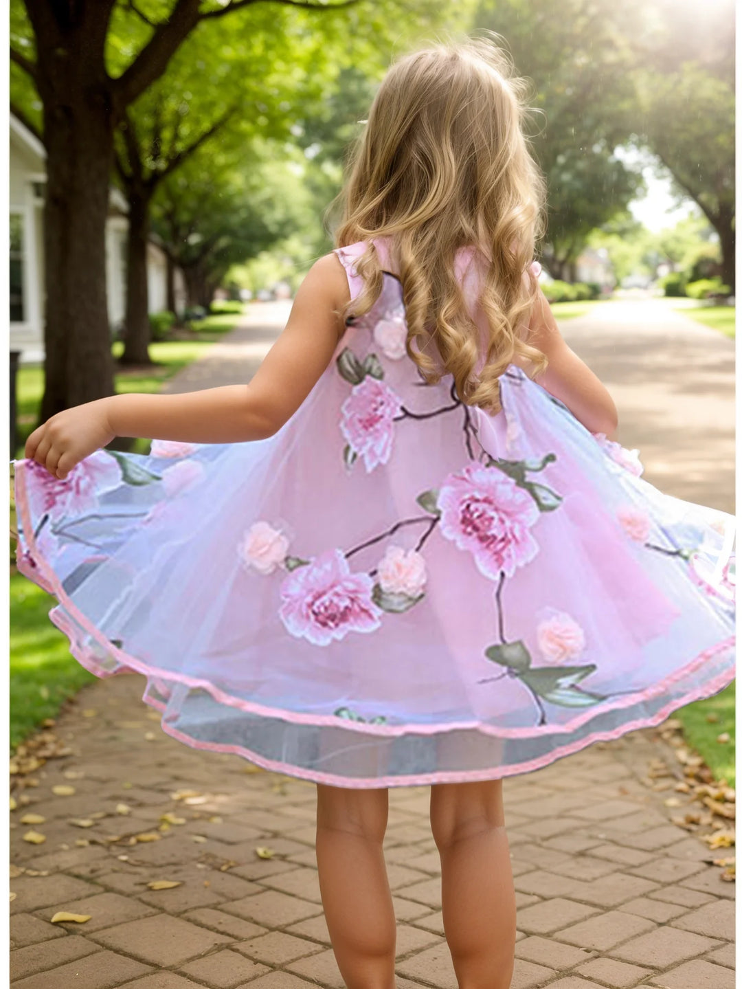 Boho Chiffon Girls Dress - Maka Boho