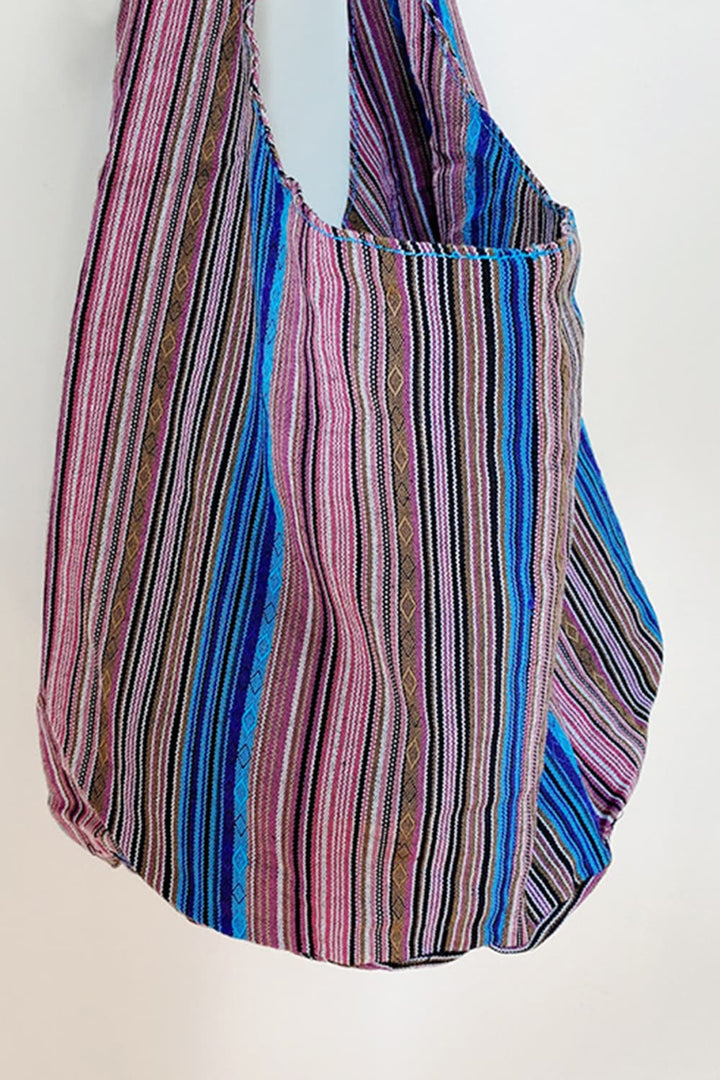 Large Canvas Crossbody Bag - Maka Boho