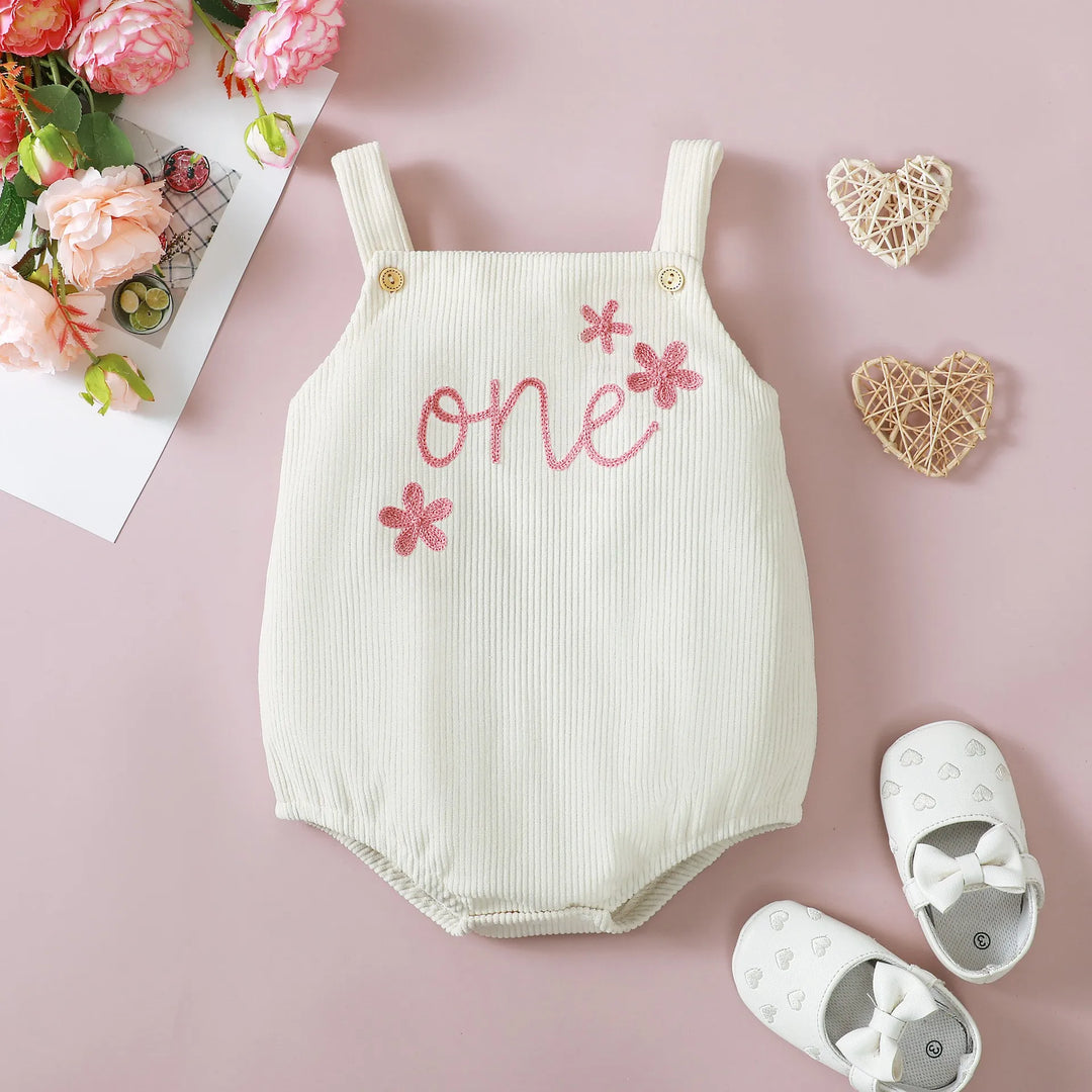 Floral 1st Birthday Romper - Maka Boho