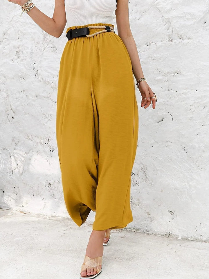 Full Size Wide Leg Pants with Pockets Plus Size - Maka Boho