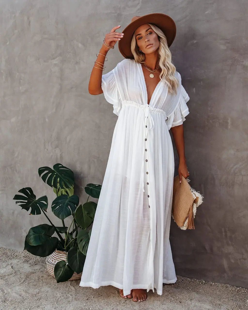 Farrah Beach Dress - Maka Boho