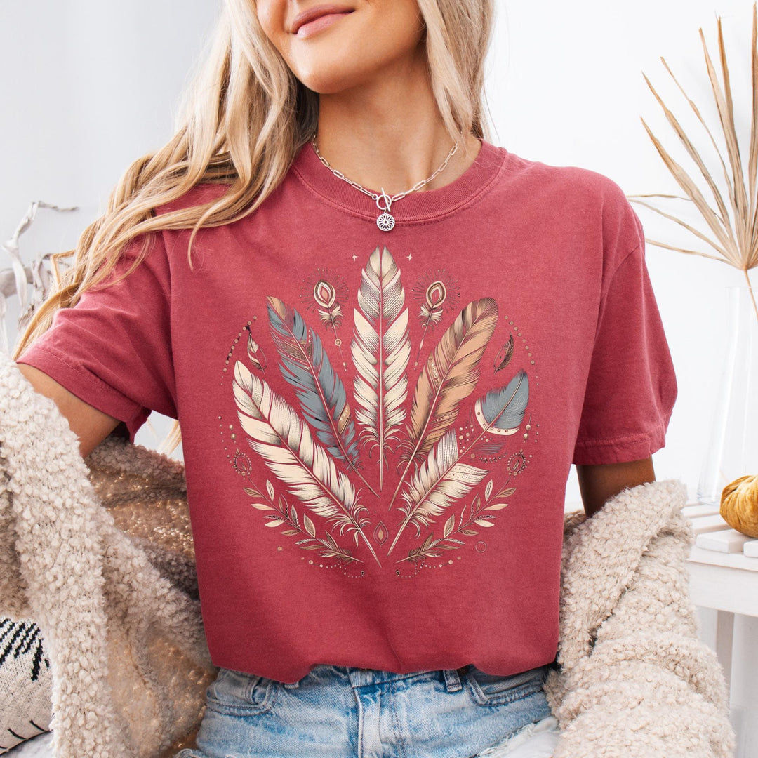 Feather Festival T-Shirt - Maka Boho