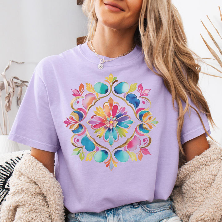 Watercolor Art T-Shirt - Maka Boho
