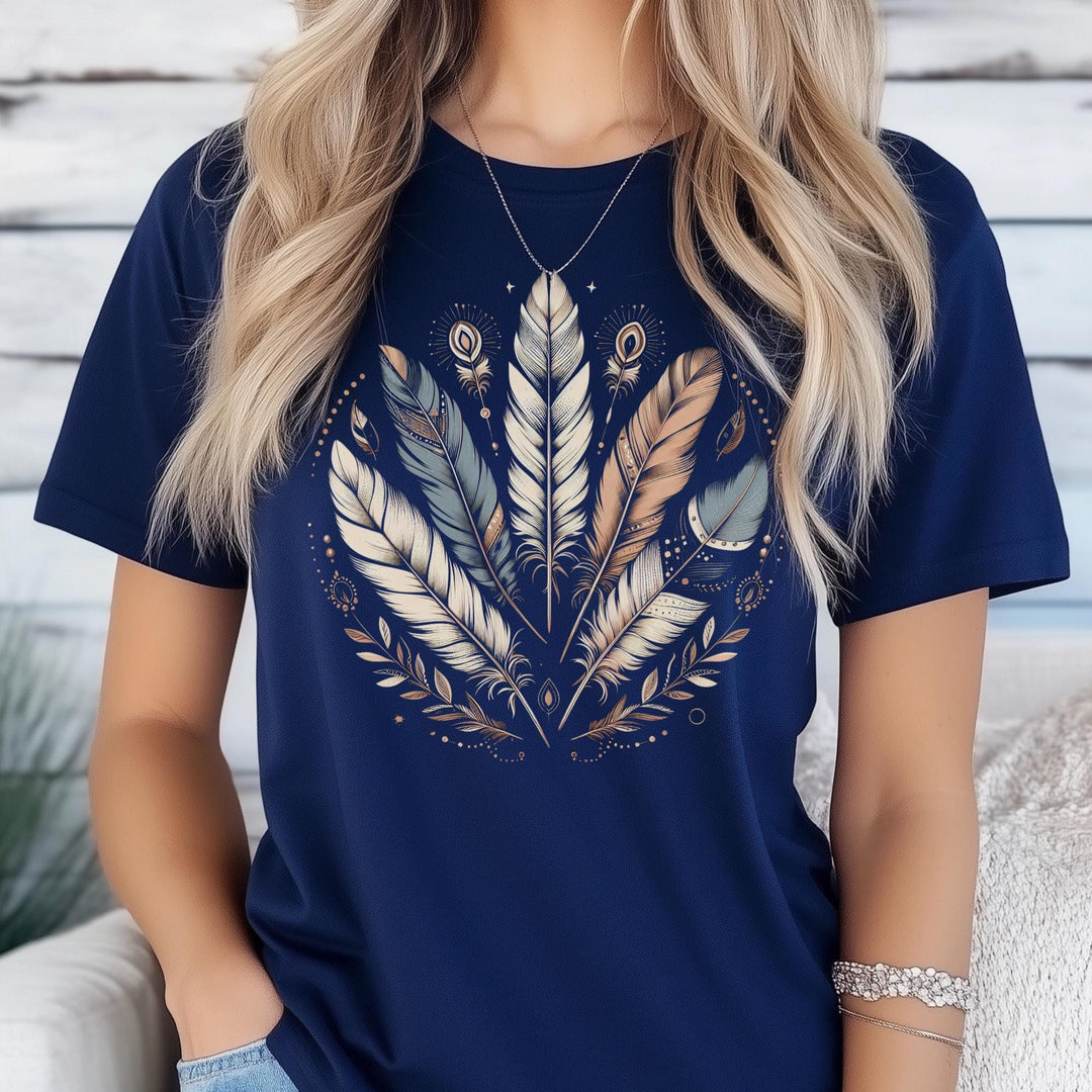 Feather Festival T-Shirt - Maka Boho