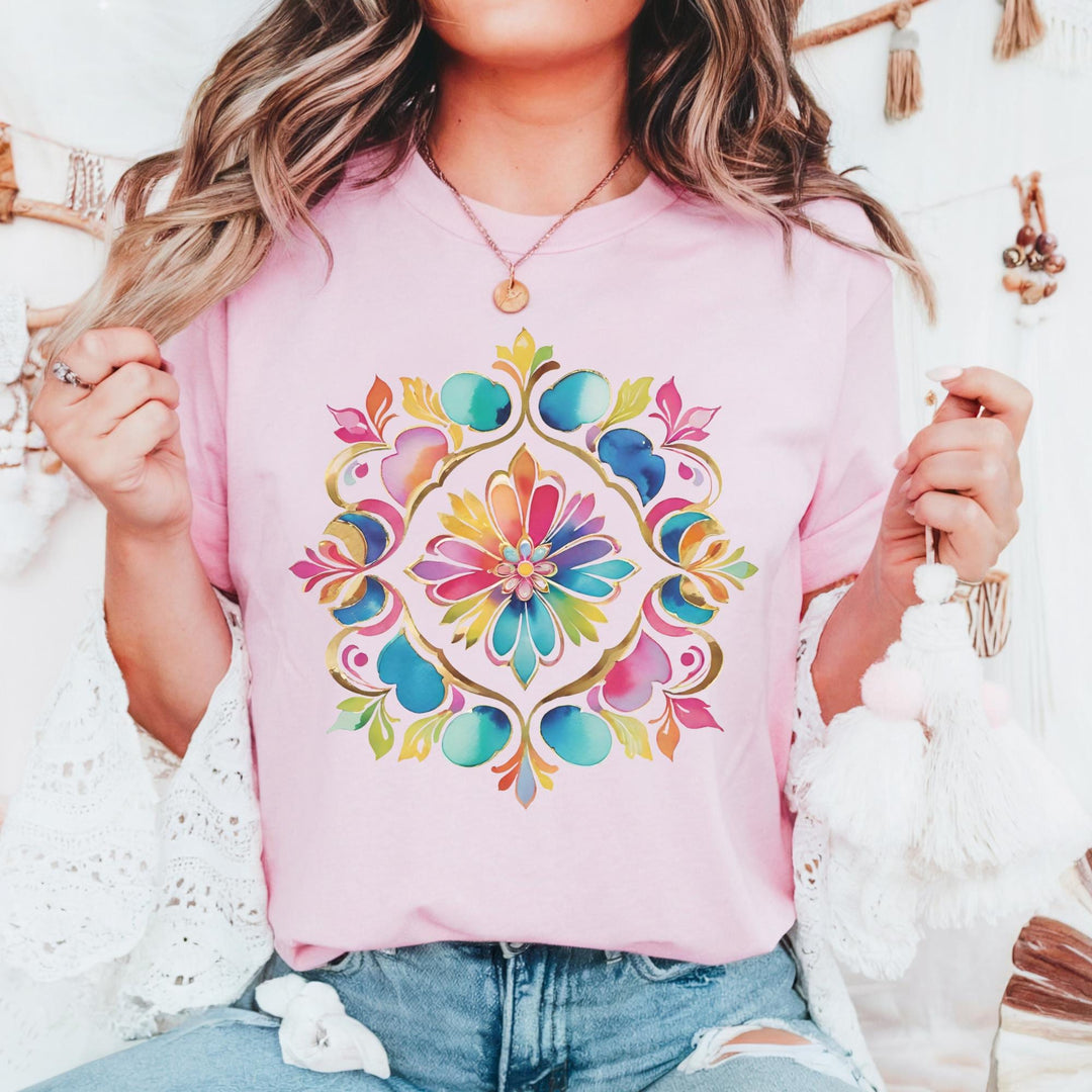 Watercolor Art T-Shirt - Maka Boho